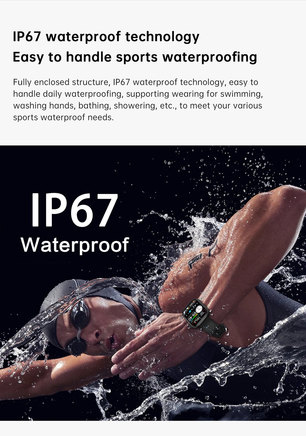 G26 Fashion Sports Smart Watch with HD Screen & Health Monitor - Stainless Steel + Silicone Watch Band Set