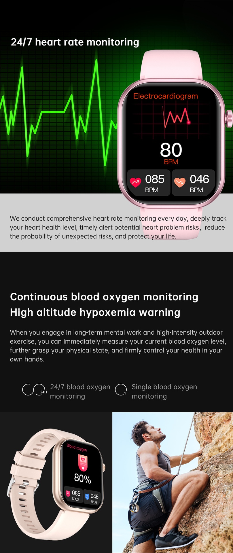 G26 Fashion Sports Smart Watch with HD Screen & Health Monitor - Stainless Steel + Silicone Watch Band Set
