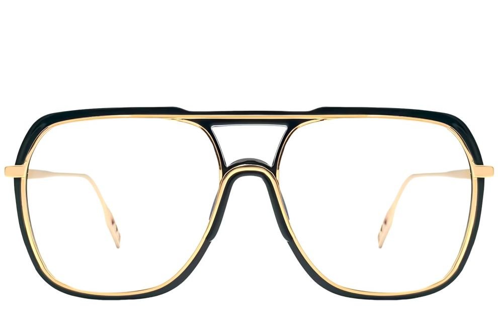 Gafas de aviador TR90 negras #BS0406-0522