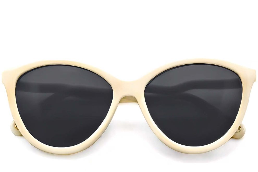 Schmetterlings-weiße TR90-Sonnenbrille #BS0406-0677