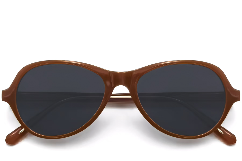 Ovale orange TR90-Sonnenbrille #BS0406-0683