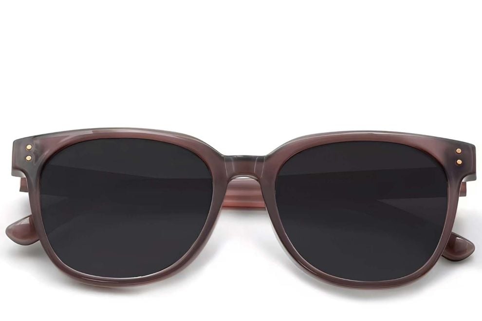 Ovale braune TR90-Sonnenbrille #BS0824-0005