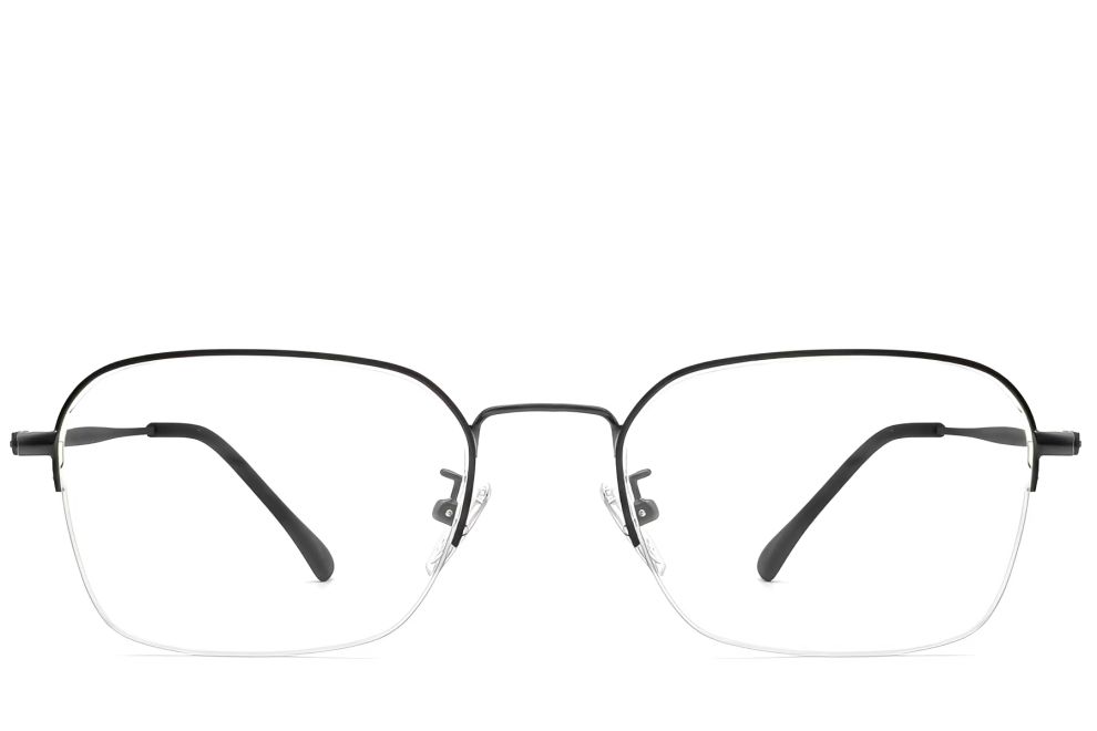 Gafas de metal dorado semi al aire #BS0406-0130