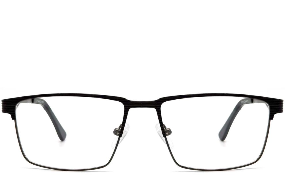 Gafas rectangulares de metal azul #BS2425-0350