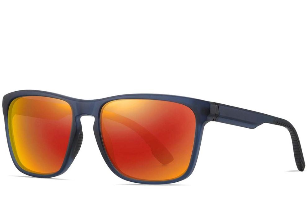 Rectangular Orange TR90 Polarized Sunglasses #BS0205-0001