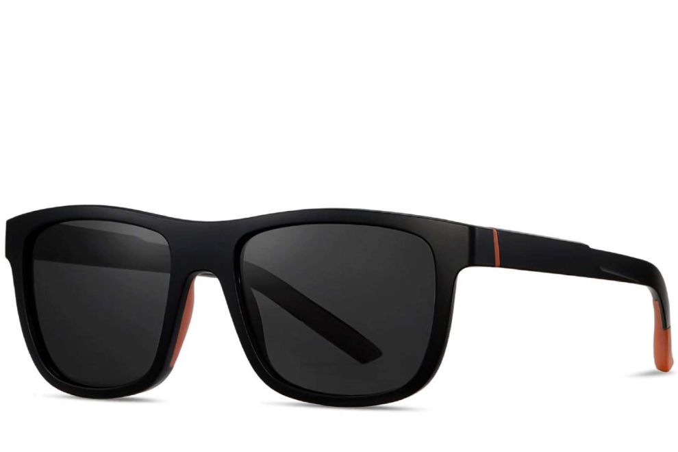 Rectangular Orange TR90 Polarized Sunglasses #BS0205-0003