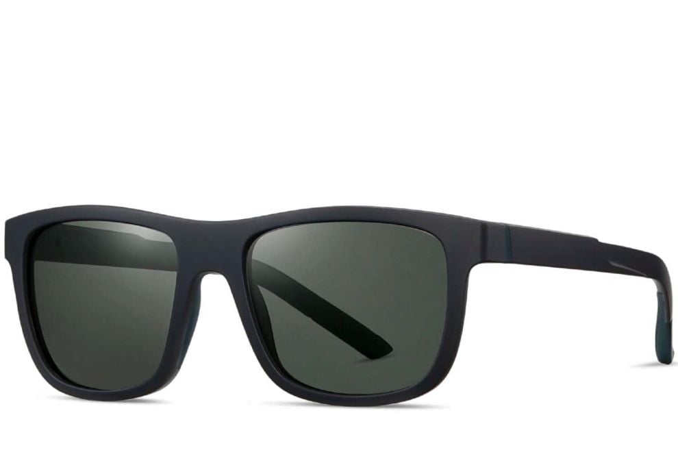 Rectangular Grey TR90 Polarized Sunglasses #BS0205-0004
