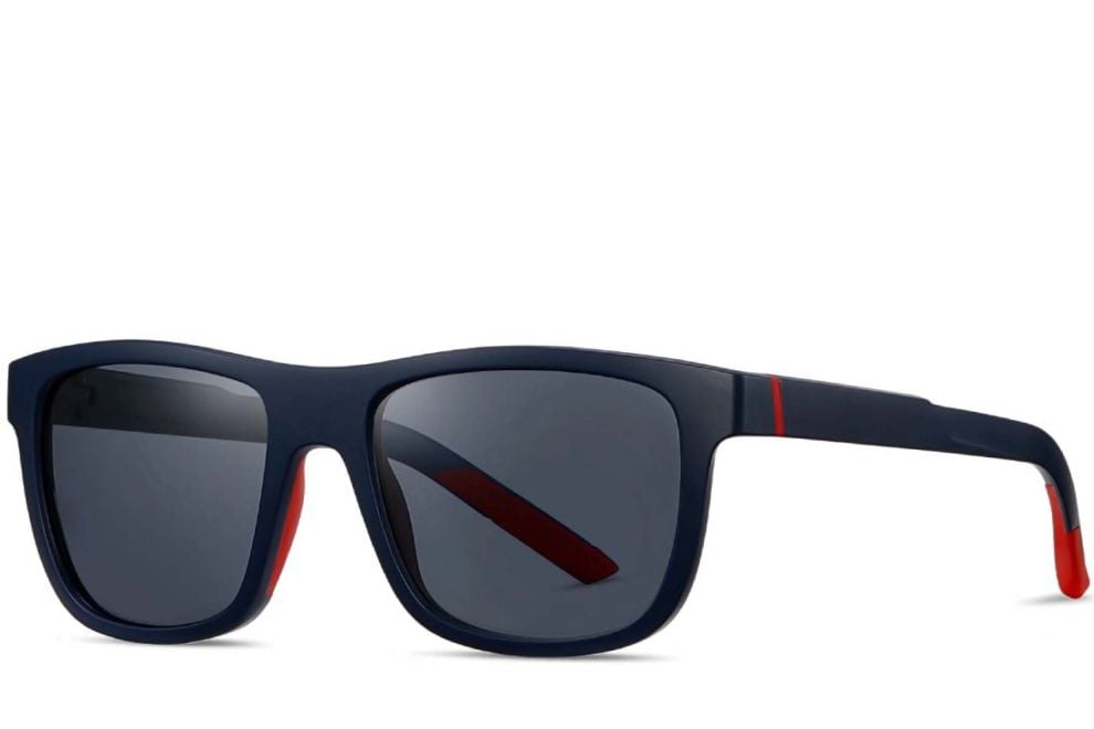 Rectangular Blue TR90 Polarized Sunglasses #BS0205-0007