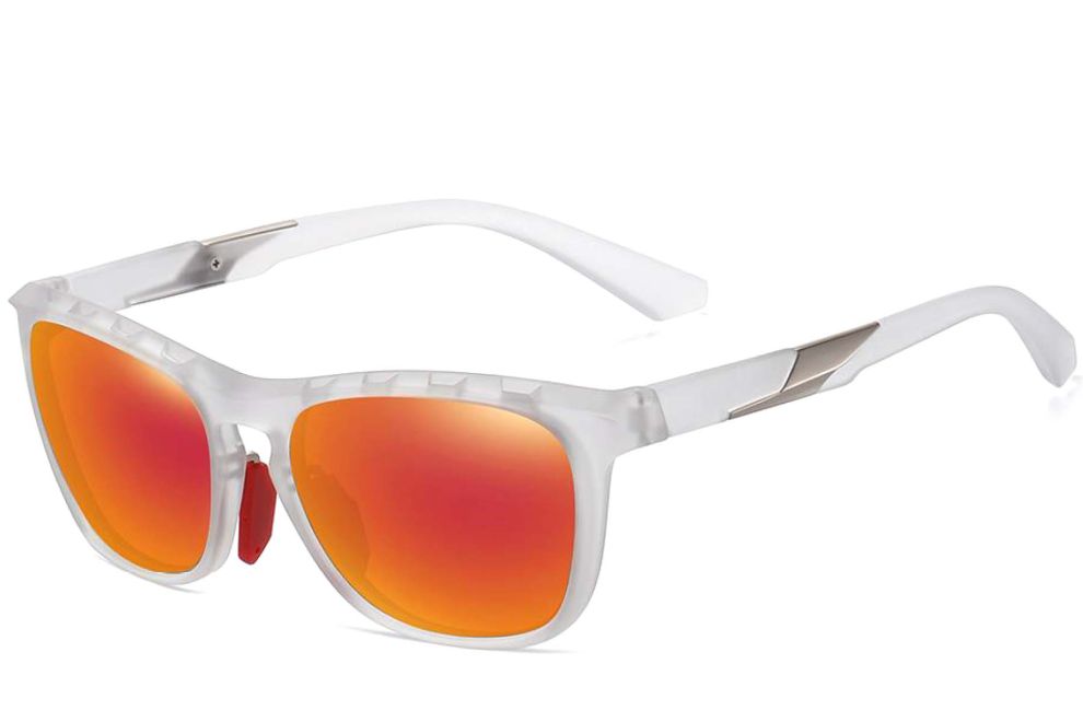 Rectangular Transparent TR90 Polarized Sunglasses #BS0205-0008
