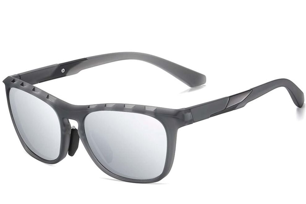 Rectangular Grey TR90 Polarized Sunglasses #BS0205-0010