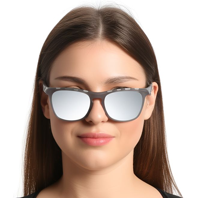 Rectangular Grey TR90 Polarized Sunglasses #BS0205-0010