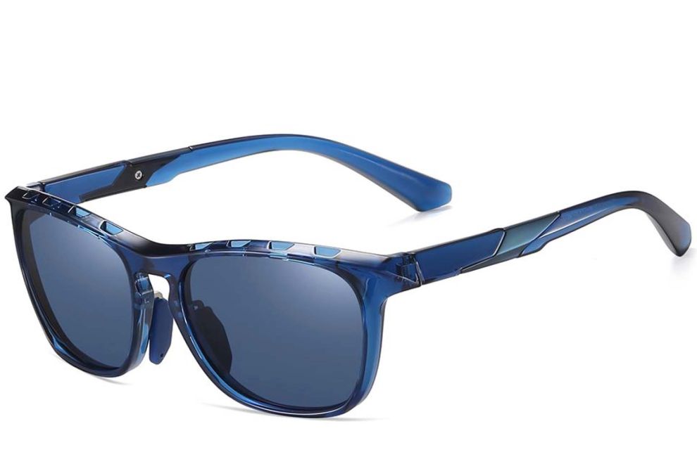 Rectangular Blue TR90 Polarized Sunglasses #BS0205-0011