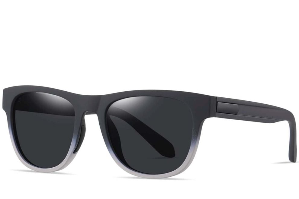 Rectangular Grey TR90 Polarized Sunglasses #BS0205-0013