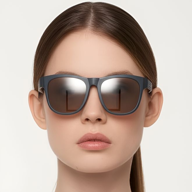 Rectangular Green TR90 Polarized Sunglasses #BS0205-0014