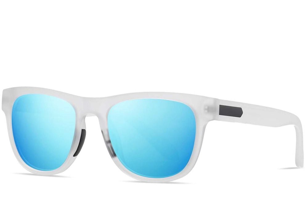 Rectangular Blue TR90 Polarized Sunglasses #BS0205-0016