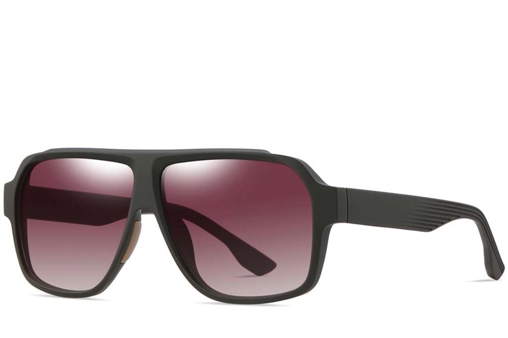 Aviator Green TR90 Polarized Sunglasses #BS0205-0019