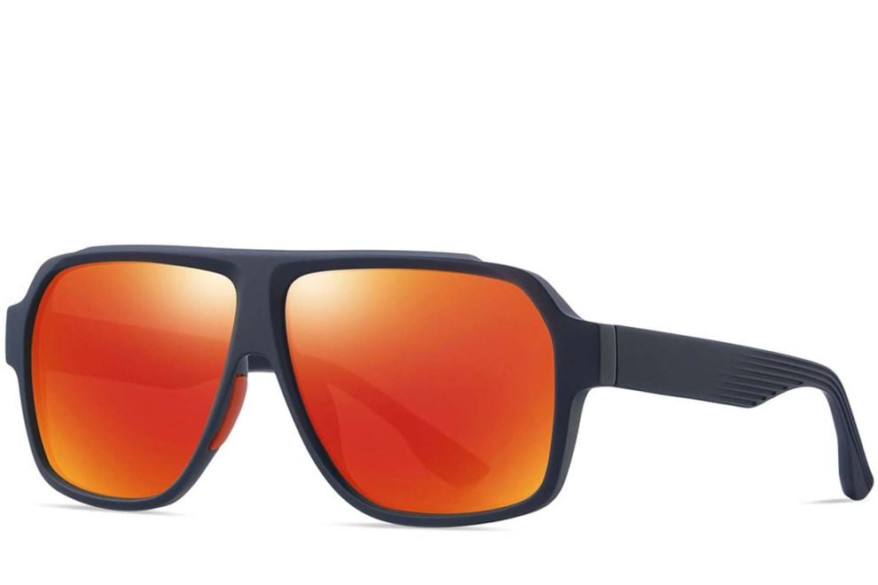 Aviator Orange TR90 Polarized Sunglasses #BS0205-0021