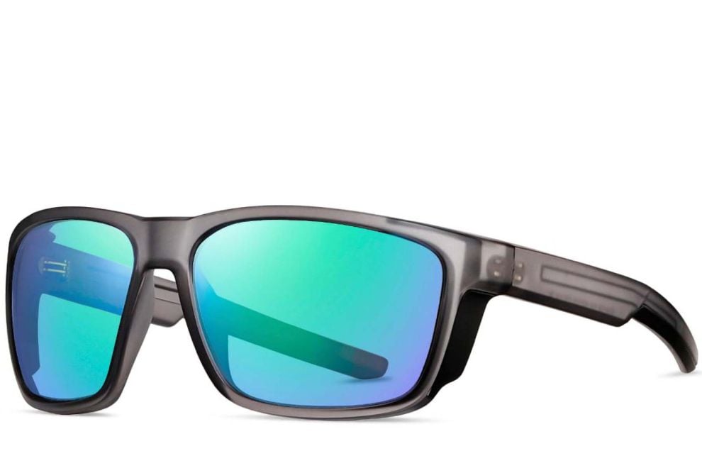Rectangular Black Plastic Polarized Sunglasses #BS0205-0033