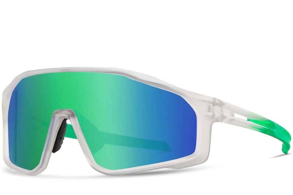 Semi-rimless Green TR90 Polarized Sunglasses #BS0205-0039