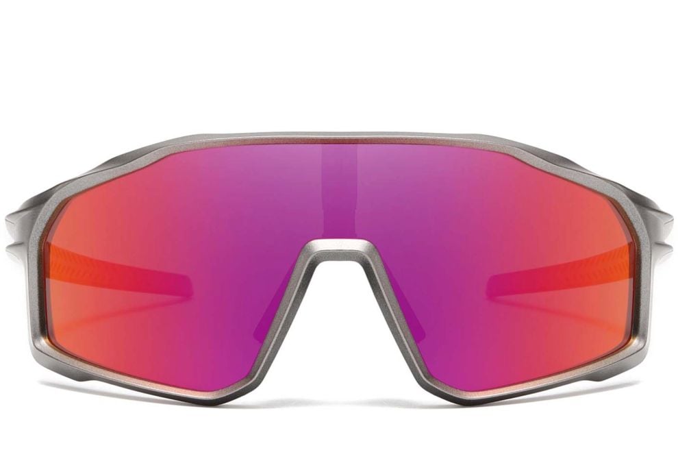 Semi-rimless Purple TR90 Polarized Sunglasses #BS0205-0040