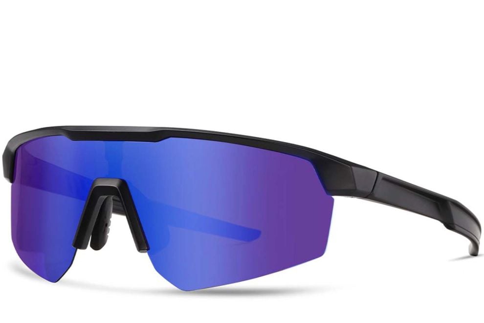 Semi-rimless Purple TR90 Polarized Sunglasses #BS0205-0044