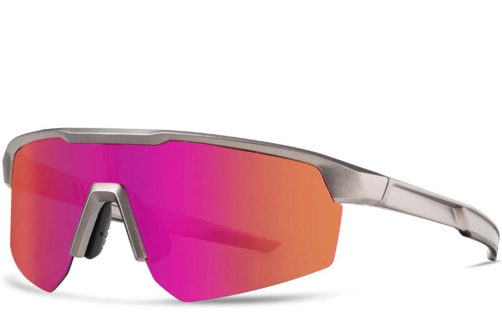 Semi-rimless Orange TR90 Polarized Sunglasses #BS0205-0045
