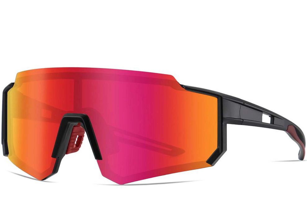 Irregular Orange Plastic Polarized Sunglasses #BS0205-0048