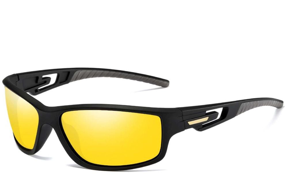 Rectangular Yellow TR90 Polarized Sunglasses #BS0205-0056