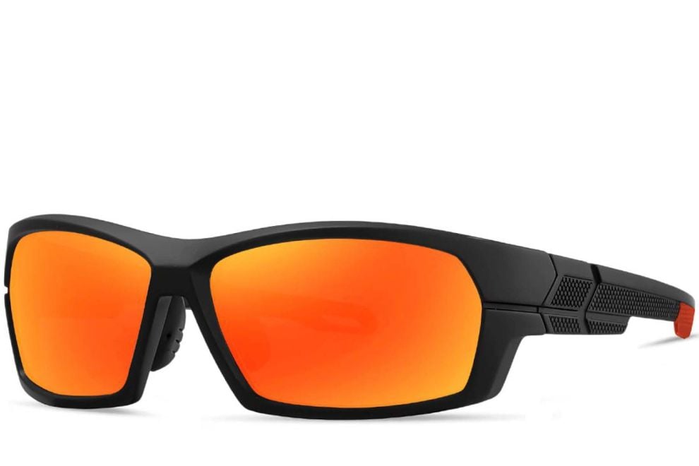 Rectangular Orange TR90 Polarized Sunglasses #BS0205-0060
