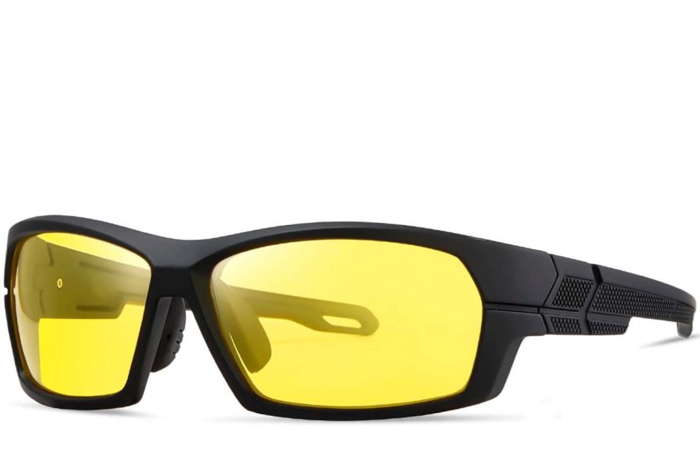 Rectangular Yellow TR90 Polarized Sunglasses #BS0205-0061