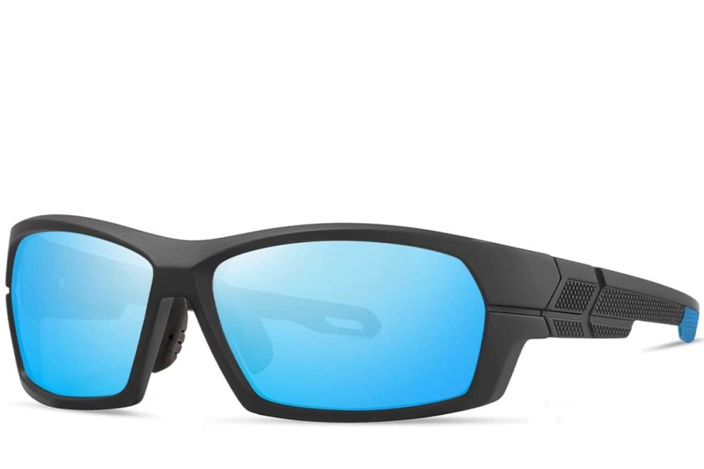 Rectangular Blue TR90 Polarized Sunglasses #BS0205-0062