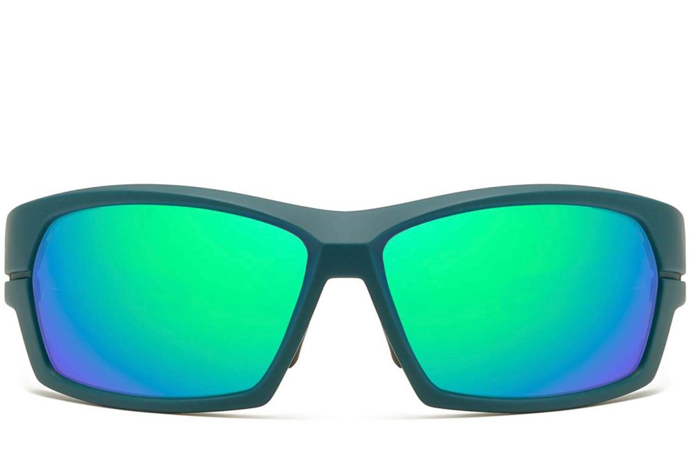 Rechteckige grüne polarisierte TR90-Sonnenbrille #BS0205-0063