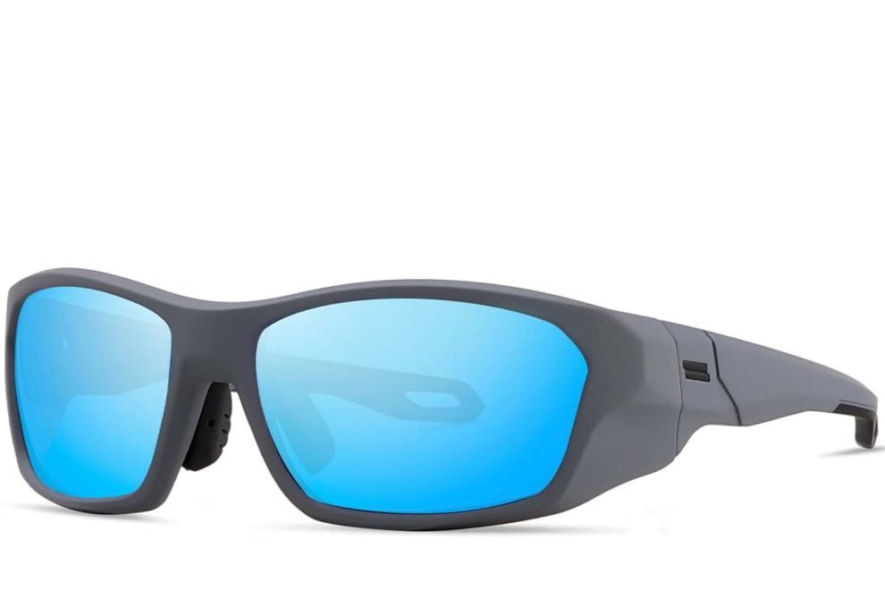 Rectangular Blue TR90 Polarized Sunglasses #BS0205-0068