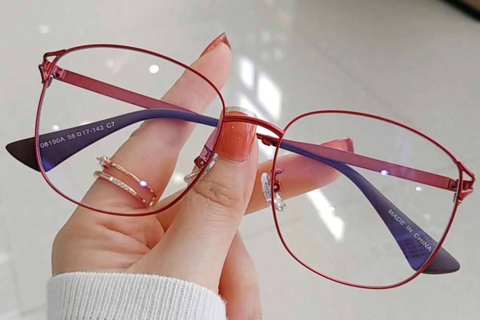 Rectangular Red TR90 Glasses #BS0406-0025
