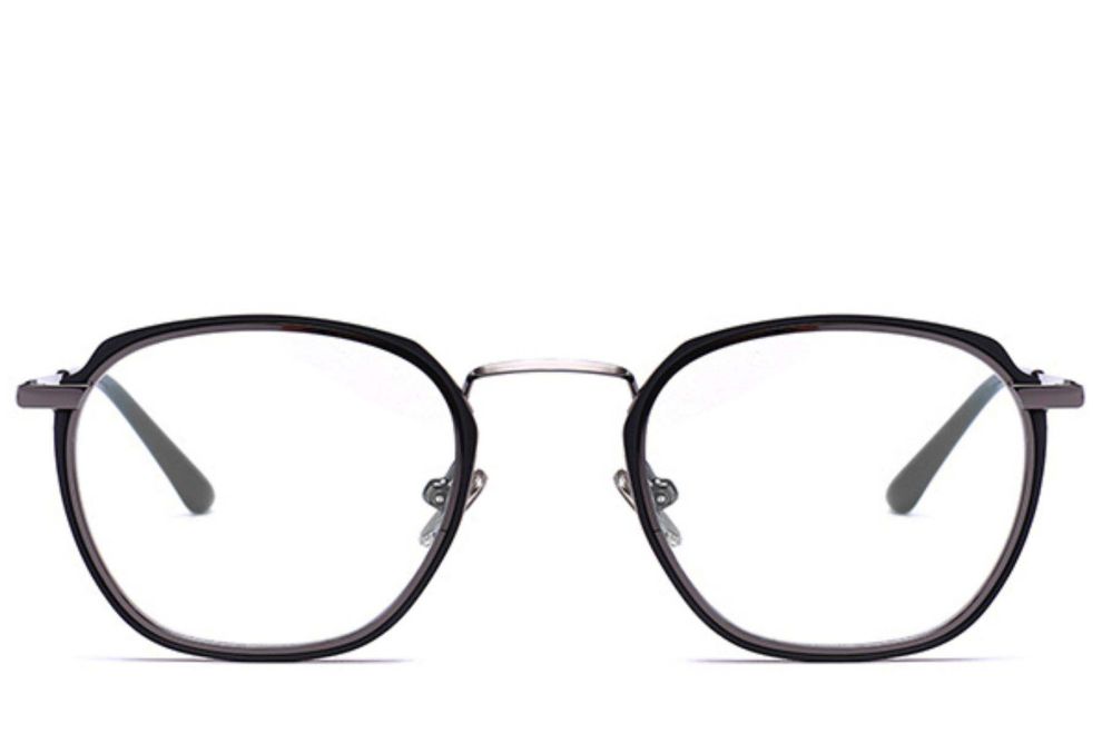 Rectangular Black Metal Glasses #BS0406-0048