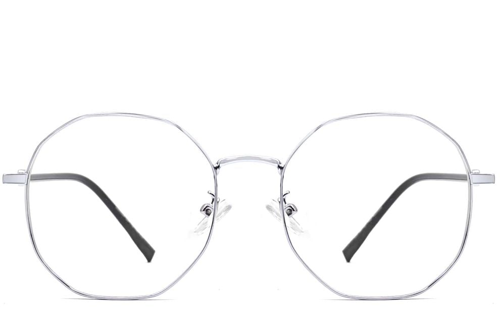 Geometric Silver Metal Glasses #BS0406-0102