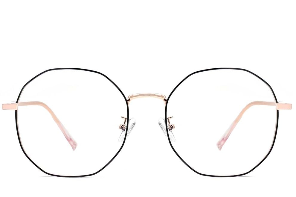 Geometric Black Metal Glasses #BS0406-0104