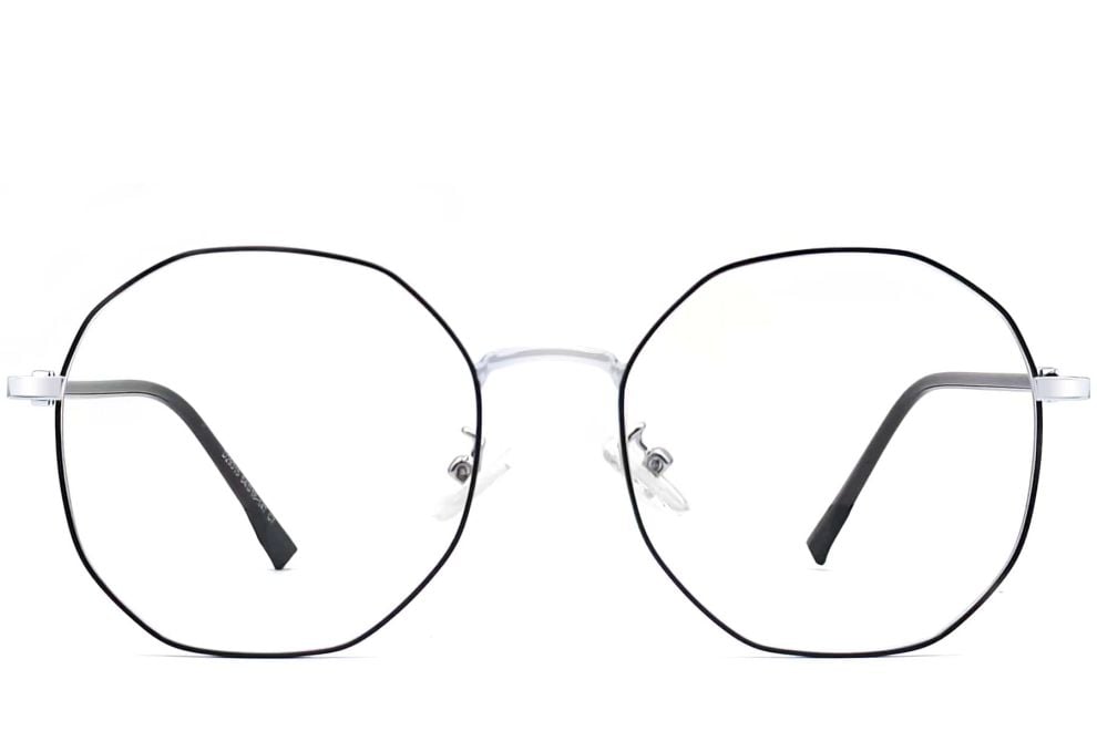 Geometric Silver Metal Glasses #BS0406-0105