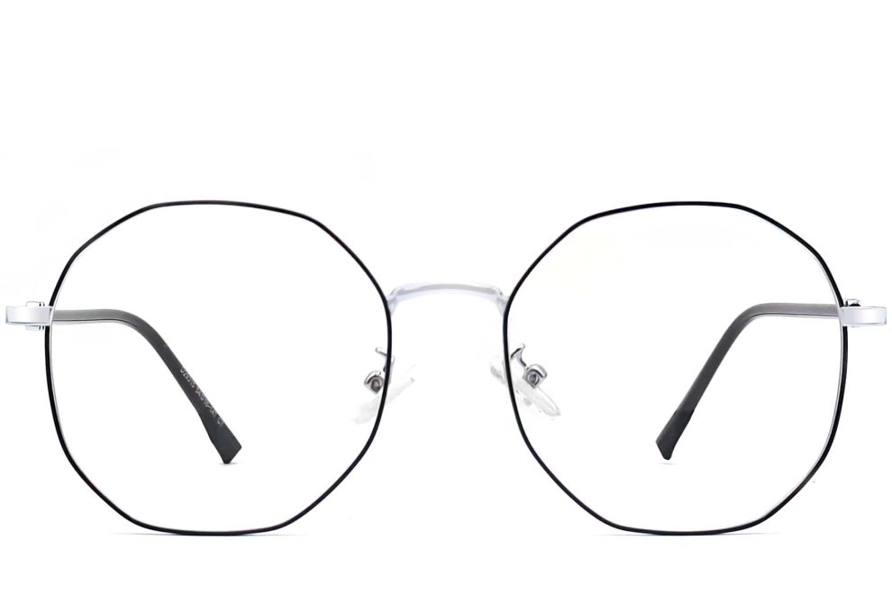 Geometric Silver Metal Glasses #BS0406-0105