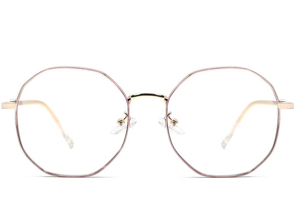 Geometric Brown Metal Glasses #BS0406-0106