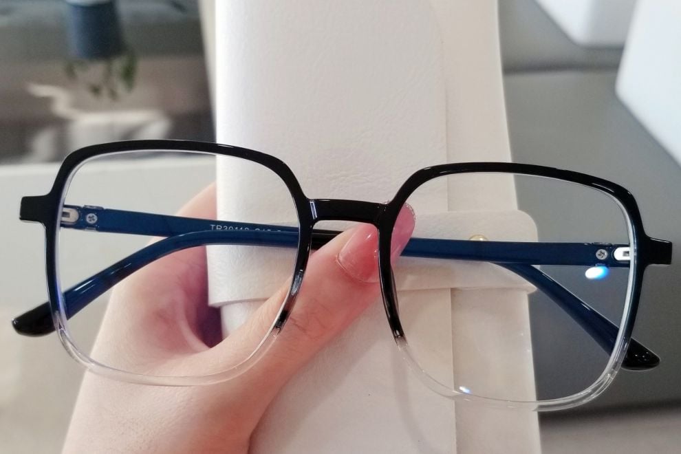 Gafas rectangulares negras TR90 #BS0406-0123