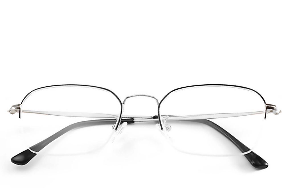 Gafas de metal dorado semi al aire #BS0406-0130