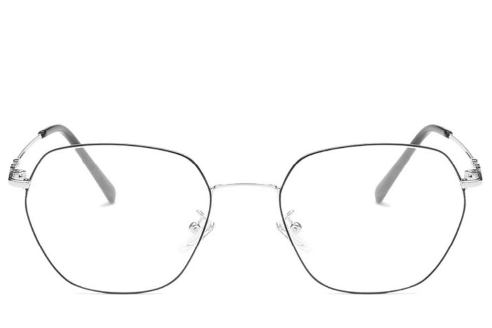 Geometric Silver Metal Glasses #BS0406-0145