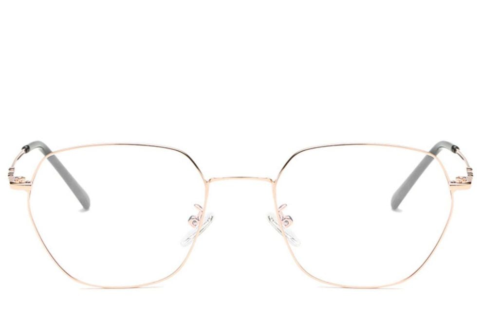 Geometric Pink Metal Glasses #BS0406-0147