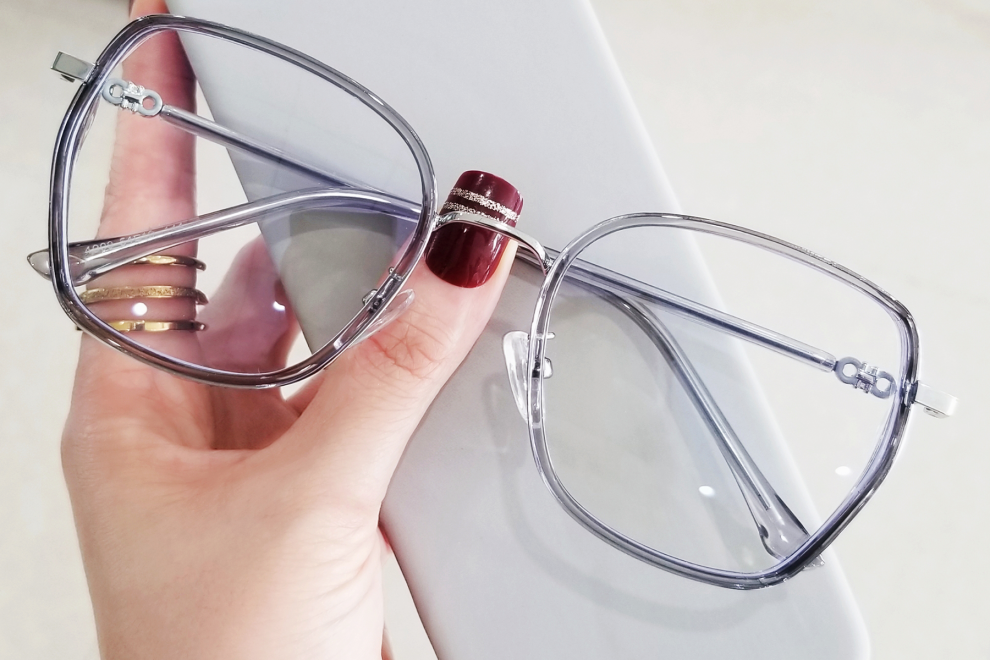 Geometric Silver Metal Glasses #BS0406-0162
