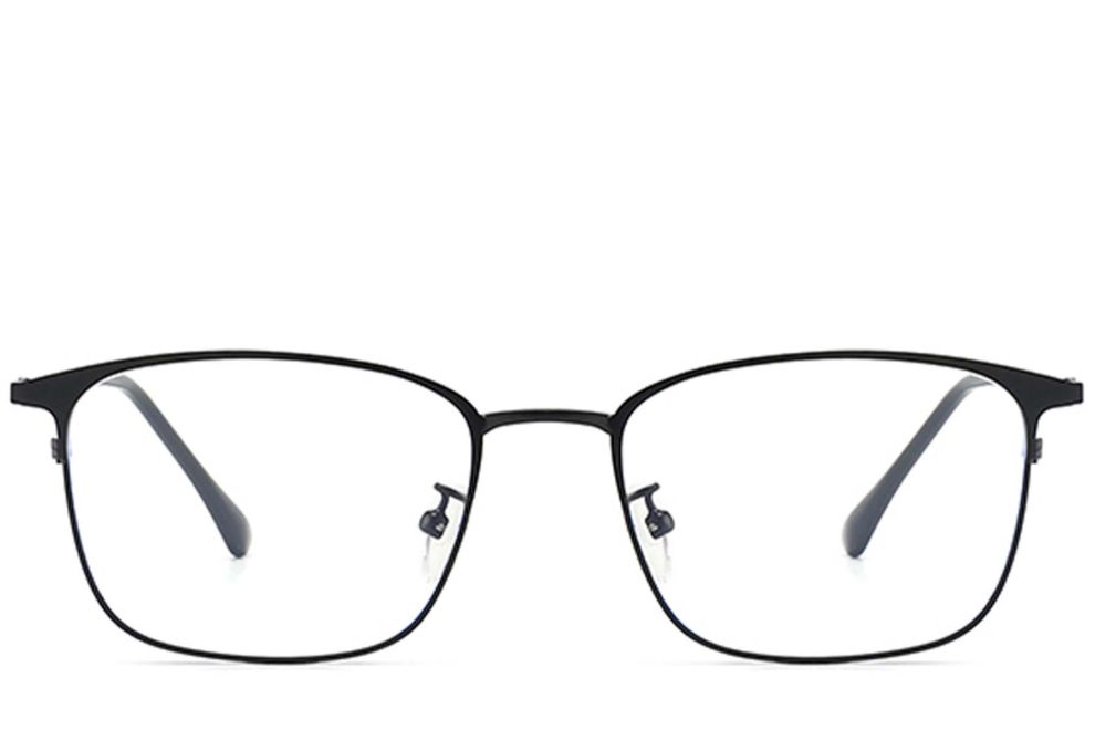 Rectangular Black Metal Glasses #BS0406-0172