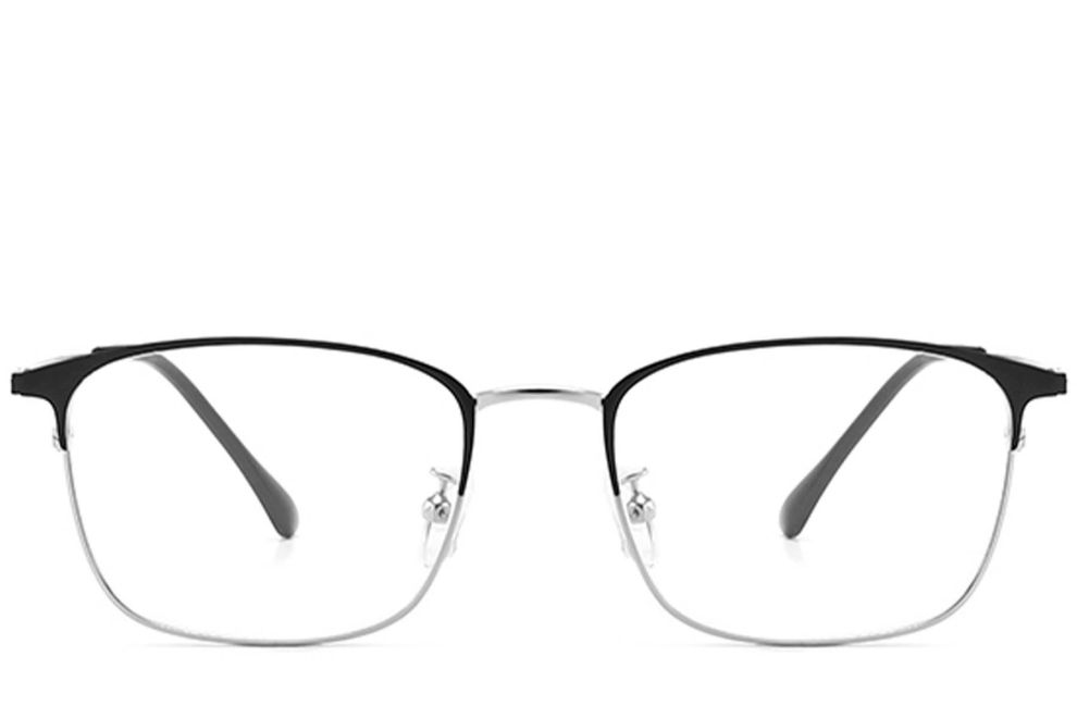 Rectangular Silver Metal Glasses #BS0406-0174