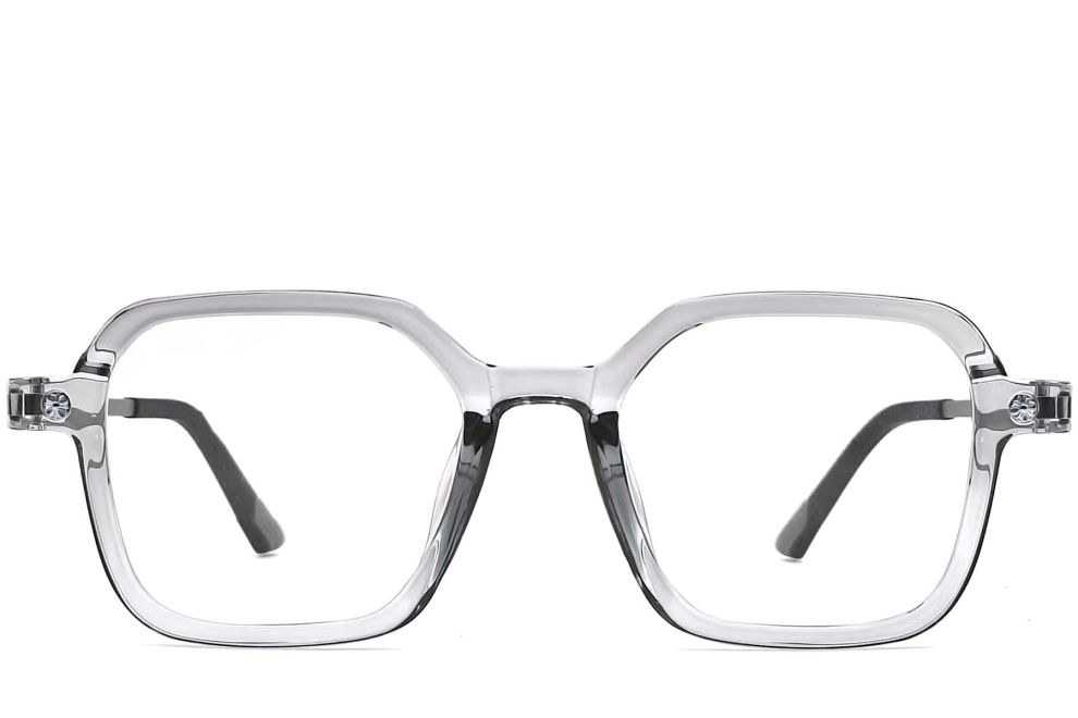 Rectangular Grey TR90 Glasses #BS0406-0177