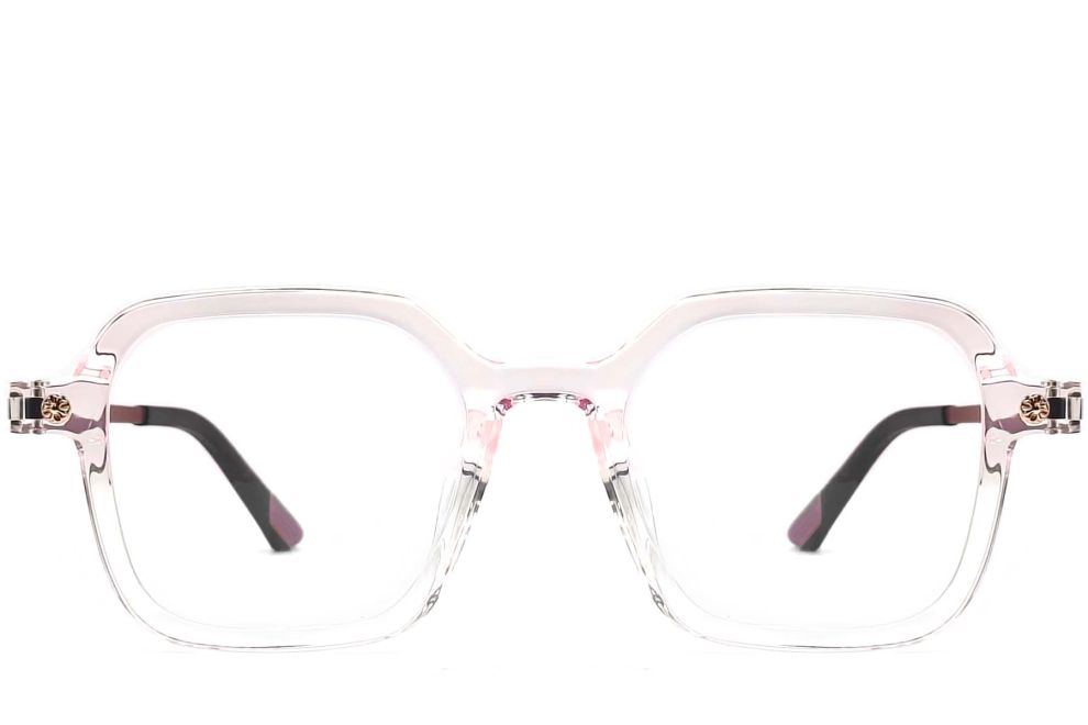 Lunettes rectangulaires roses TR90 #BS0406-0179