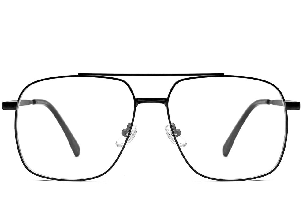 Aviator Black Metal Glasses #BS0406-0183